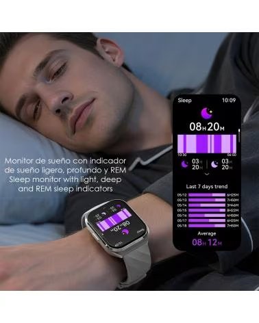 DAM SMARTWATCH QS66 PLATA