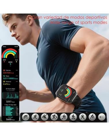 DAM SMARTWATCH QS66 GRIS