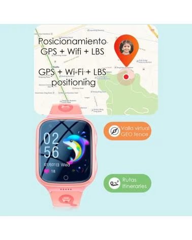 DAM SMARTWATCH K9 4G GPS ROSA