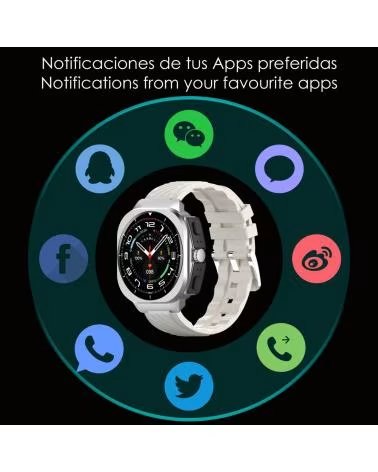 DAM SMARTWATCH AIMB-Z19 PLATA