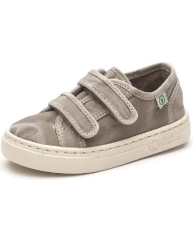 Esportes  de Menina e Menino NATURAL WORLD 50-OLD LEZA-DEPORT DOBLE VELCR GRIS CLARO