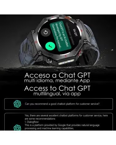 DAM SMARTWATCH KC91 GPS GRIS CLARO