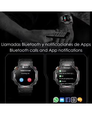 DAM SMARTWATCH KC91 GPS GRIS CLARO
