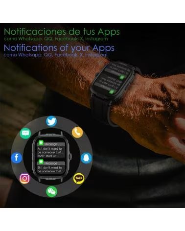 DAM SMARTWATCH M106 GRIS CLARO