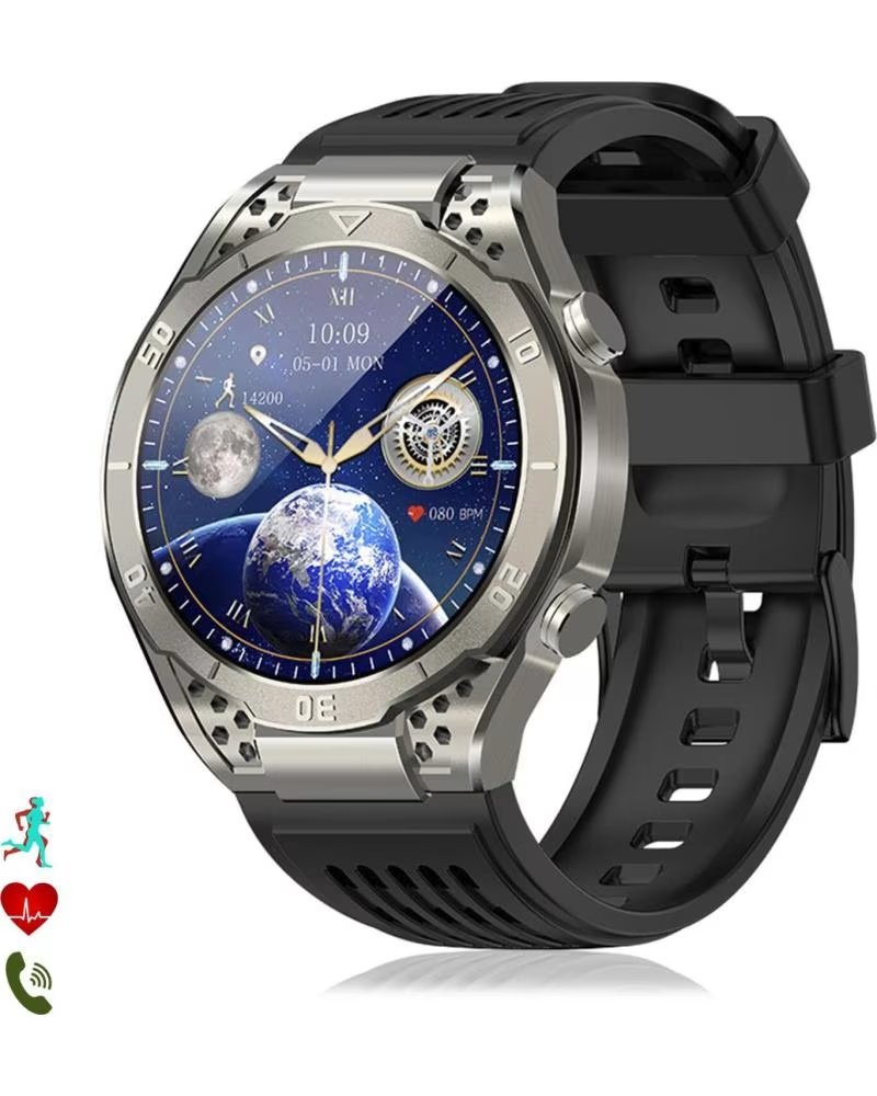 DAM SMARTWATCH JA01 TITANIO CON MONITOR DE SALUD Y ECG