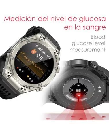DAM SMARTWATCH JA01 TITANIO CON MONITOR DE SALUD Y ECG