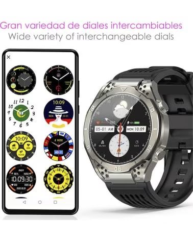 DAM SMARTWATCH JA01 TITANIO CON MONITOR DE SALUD Y ECG
