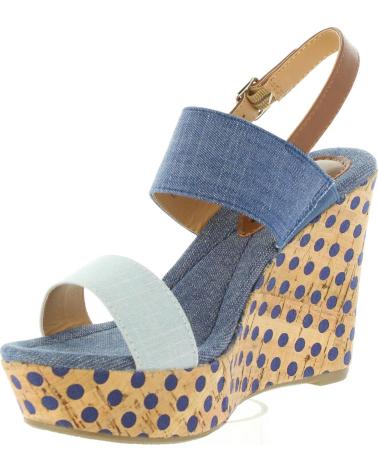 Chaussures compensées pour Femme URBAN 385913-B6600 LIGHT BLUE-BLUE