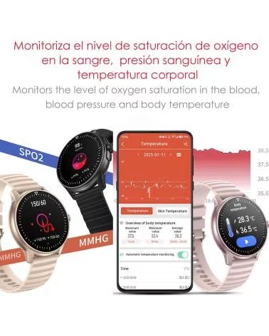 DAM SMARTWATCH ZW45 ROSA