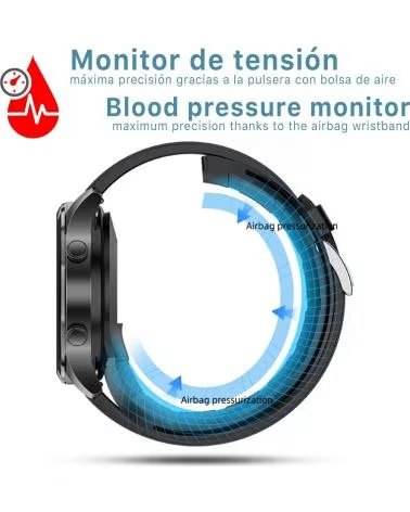 DAM SMARTWATCH P50 PULSERA DE ACTIVIDAD CON BOMBA DE AIRE Y PRESIÓN ARTERIAL REAL