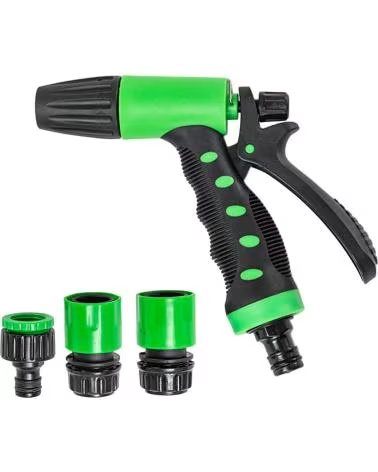 DAM PISTOLA PULVERIZADORA CON 5 BOQUILLAS VERDE OSCURO