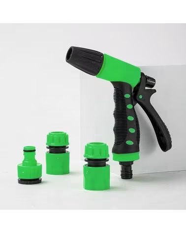DAM PISTOLA PULVERIZADORA CON 5 BOQUILLAS VERDE OSCURO