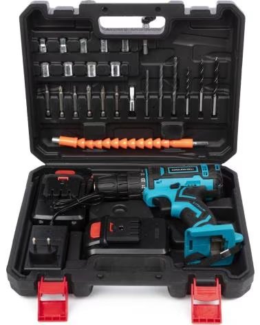 DAM TALADRO ELECTRICO INALAMBRICO 21V CON DOBLE VELOCIDAD 40NM M AZUL