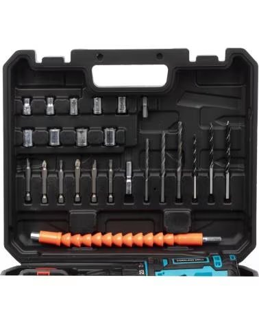 DAM TALADRO ELECTRICO INALAMBRICO 21V CON DOBLE VELOCIDAD 40NM M AZUL