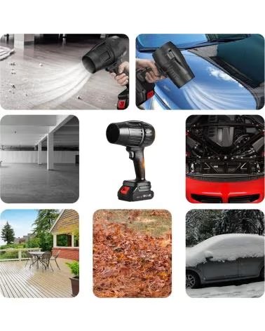 DAM SOPLADOR DE AIRE PROFESIONAL INALAMBRICO CON 1050W DE POTENC NEGRO