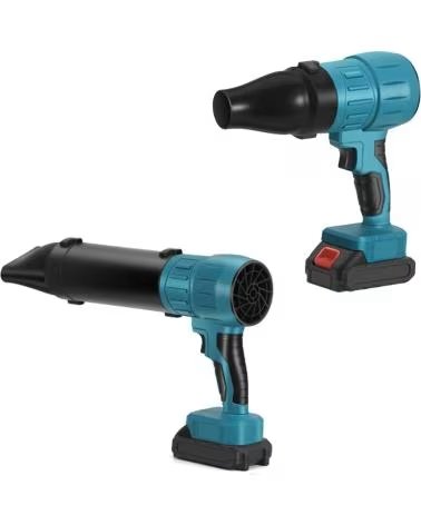 DAM SOPLADOR TURBO 21V CON 1050W 15000MAH Y 3 BOQUILLAS DIFERENT AZUL CLARO