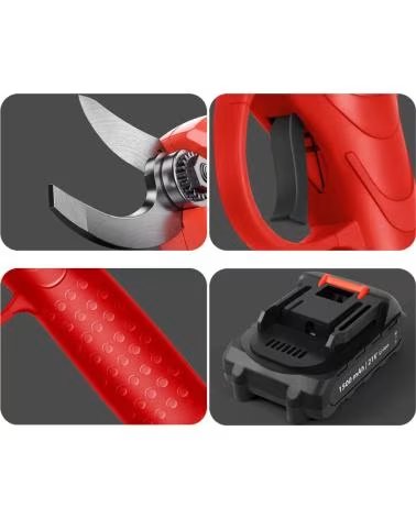 DAM TIJERAS DE PODA ELECTRICAS 21V 25MM DE CORTE CON 500W Y DOBL AZUL CLARO