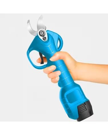 DAM TIJERAS DE PODA ELECTRICAS 16 8V CON MANGO LARGO 28MM DE COR AZUL CLARO