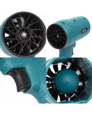 DAM SOPLADOR INALAMBRICO D-7 CON EMPUNADURA ANTIDESLIZANTE 1050W TURQUESA