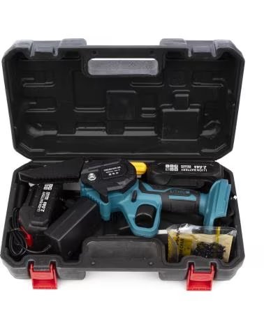 DAM MINI MOTOSIERRA INALAMBRICA 21V CON HOJA DE 6 PULGADAS 2 BAT AZUL