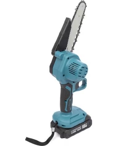 DAM MINI MOTOSIERRA INALAMBRICA 21V CON HOJA DE 6 PULGADAS 2 BAT AZUL