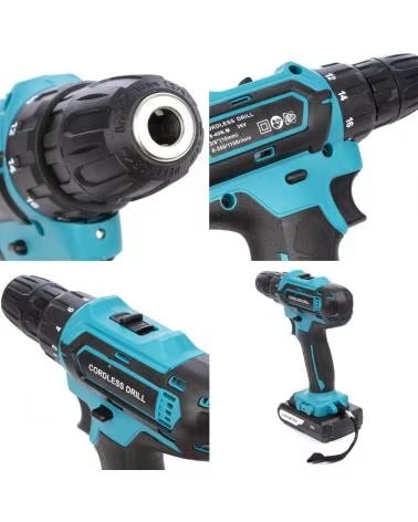 DAM SET DE 4 HERRAMIENTAS ELECTRICAS RADIAL ANGULAR MARTILLO PER AZUL