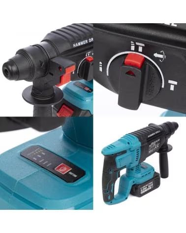DAM SET DE 4 HERRAMIENTAS ELECTRICAS RADIAL ANGULAR MARTILLO PER AZUL