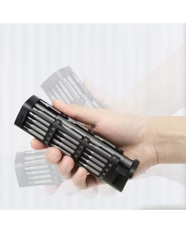 DAM DESTORNILLADOR DE PRECISION 46 EN 1 CON CUERPO METALICO ROSC GRIS
