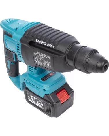 DAM MARTILLO PERFORADOR 21V CON MOTOR SIN ESCOBILLAS Y 2 BATERIA AZUL