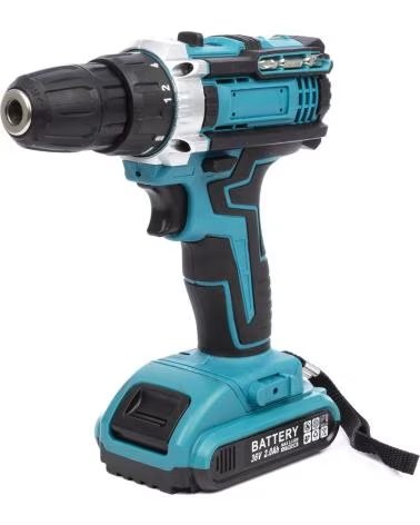 DAM TALADRO ELECTRICO INALAMBRICO 21V CON DOBLE VELOCIDAD 45NM M AZUL