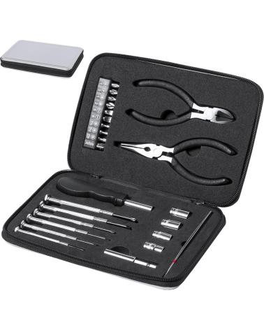 DAM SET DE HERRAMIENTAS AMBERY, 25 ACCESORIOS EN ESTUCHE PLATA