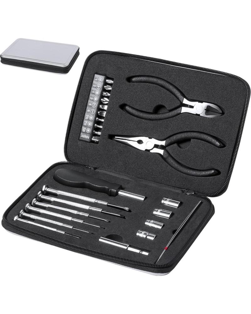 DAM SET DE HERRAMIENTAS AMBERY, 25 ACCESORIOS EN ESTUCHE PLATA