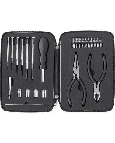 DAM SET DE HERRAMIENTAS AMBERY, 25 ACCESORIOS EN ESTUCHE PLATA