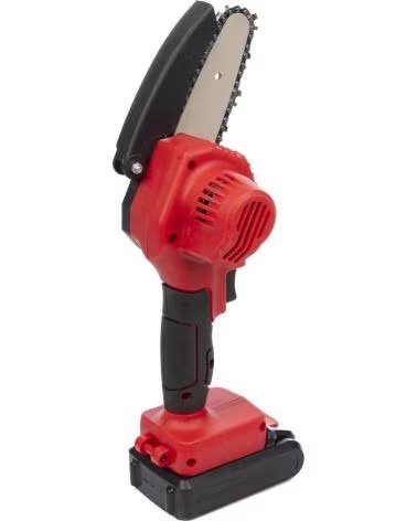 DAM MOTOSIERRA DE 4 PULGADAS 21V 20000 RPM 180W Y DOBLE BATERIA ROJO