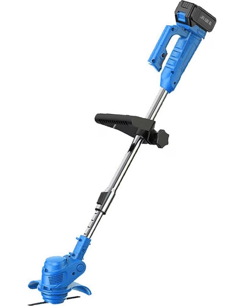 DAM DESBROZADORA ELECTRICA 21V CON BATERIA DE LITIO SIN ESCOBILL AZUL