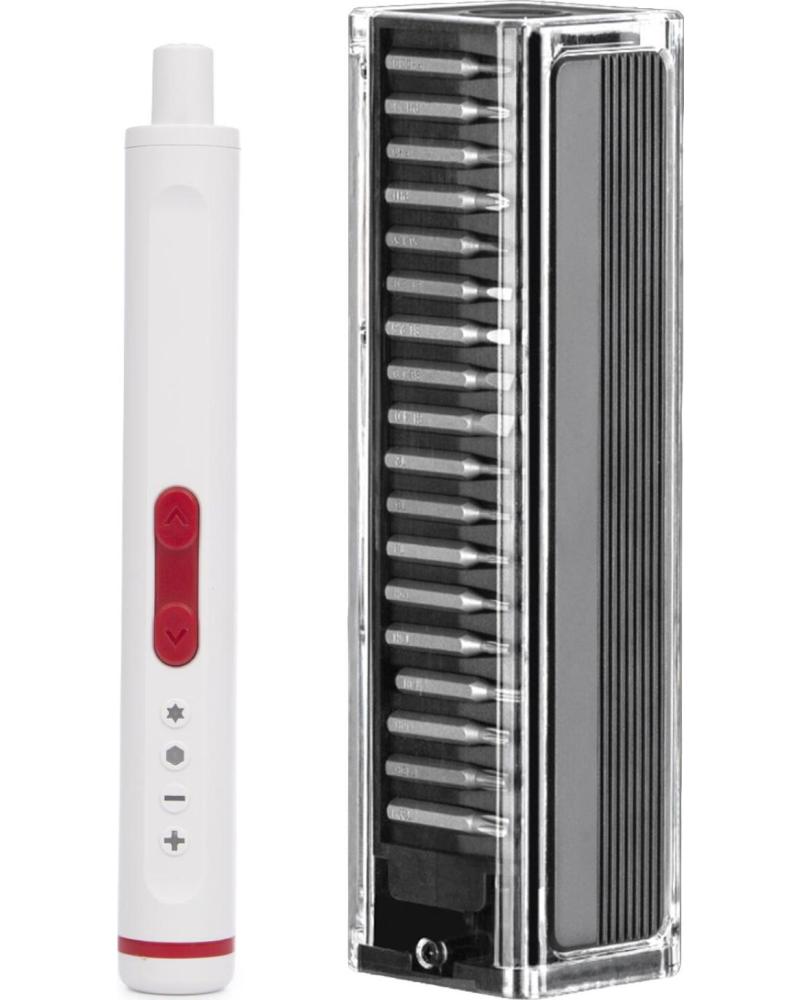 DAM DESTORNILLADOR ELÉCTRICO DE PRECISIÓN 40 EN 1 CON DOBLE LUZ LED BLANCO