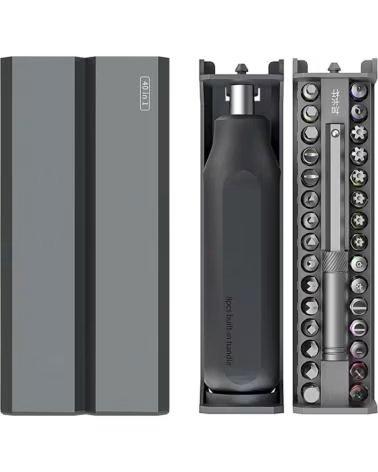 DAM DESTORNILLADOR MULTIFUNCION 40 EN 1 CON CARCASA DE ALUMINIO GRIS