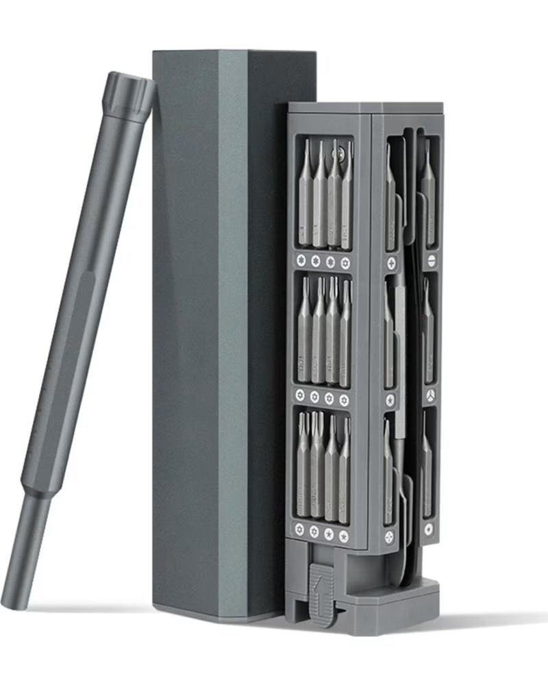 DAM JUEGO DE DESTORNILLADOR DE PRECISION 44 EN 1 CON ROSCA GIRAT GRIS