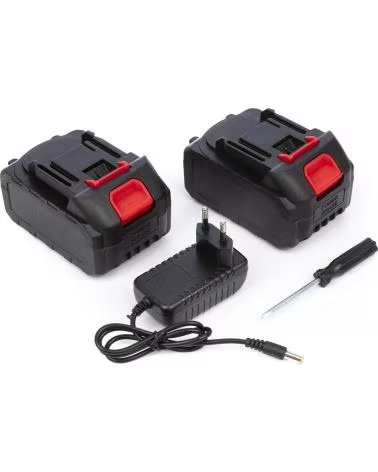 DAM MOTOSIERRA DE 4 PULGADAS 21V 20000 RPM 180W Y DOBLE BATERIA NEGRO