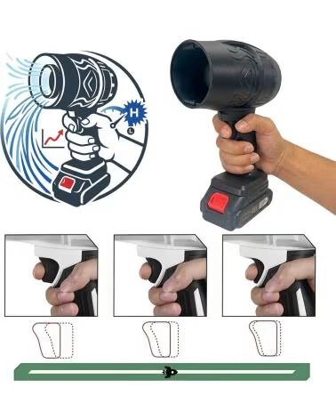 DAM SOPLADOR INALAMBRICO CON MOTOR SIN ESCOBILLAS VELOCIDAD REGU NEGRO