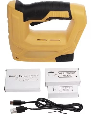 DAM PISTOLA GRAPADORA ELECTRICA SIN CABLE 4 2V 2000MAH 30 GRAPAS AMARILLO