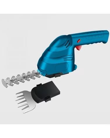 DAM RECORTADORA DE SETOS ELECTRICA CON BATERIA RECARGABLE DE 7 4 AZUL CLARO