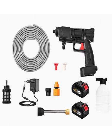 DAM PISTOLA DE LAVADO A PRESION CON DOBLE BATERIA RECARGABLE 3 A NEGRO