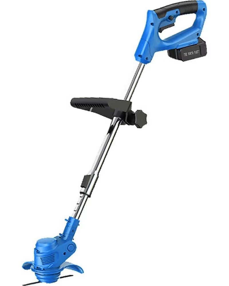 DAM DESBROZADORA ELECTRICA 21V CON BATERIA DE LITIO SIN ESCOBILL AZUL