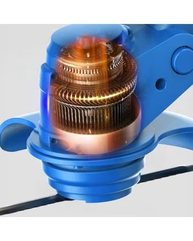 DAM DESBROZADORA ELECTRICA 21V CON BATERIA DE LITIO SIN ESCOBILL AZUL