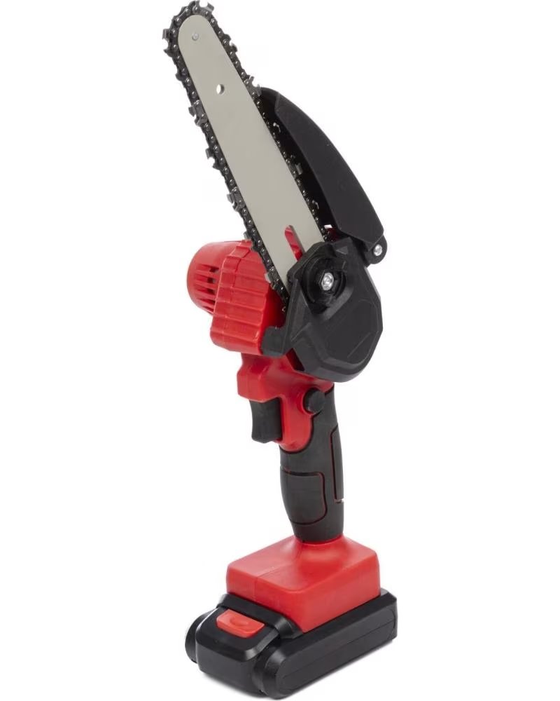 DAM MOTOSIERRA DE 6 PULGADAS CON 21V 20000 RPM 55W Y DOBLE BATER ROJO