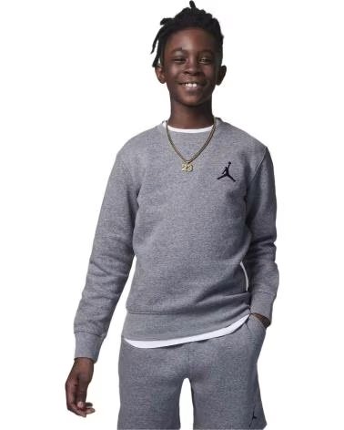 NIKE 95C577-GEH GREY SWEATSHIRT FOR KIDS CARBON