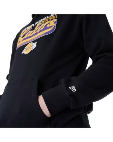 NEW ERA MOLETOM COM CAPUZ LOS ANGELES LAKERS BLACK
