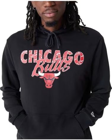 NEW ERA FELPA CON CAPPUCCIO CHICAGO BULLS