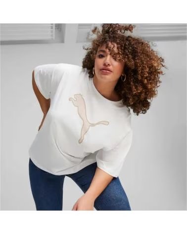 PUMA T-SHIRT À MANCHES COURTES POUR FEMME BLANCO